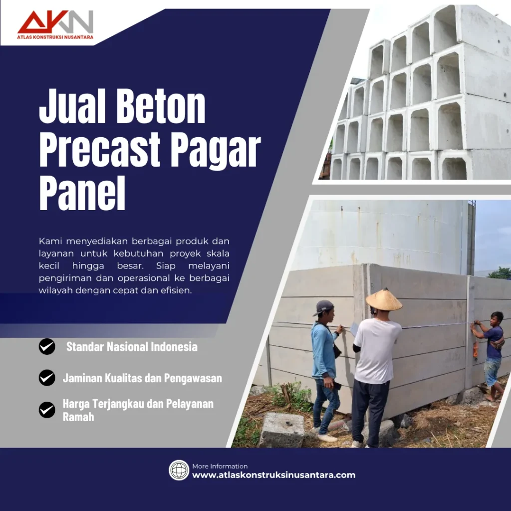 harga pagar panel beton terpasang