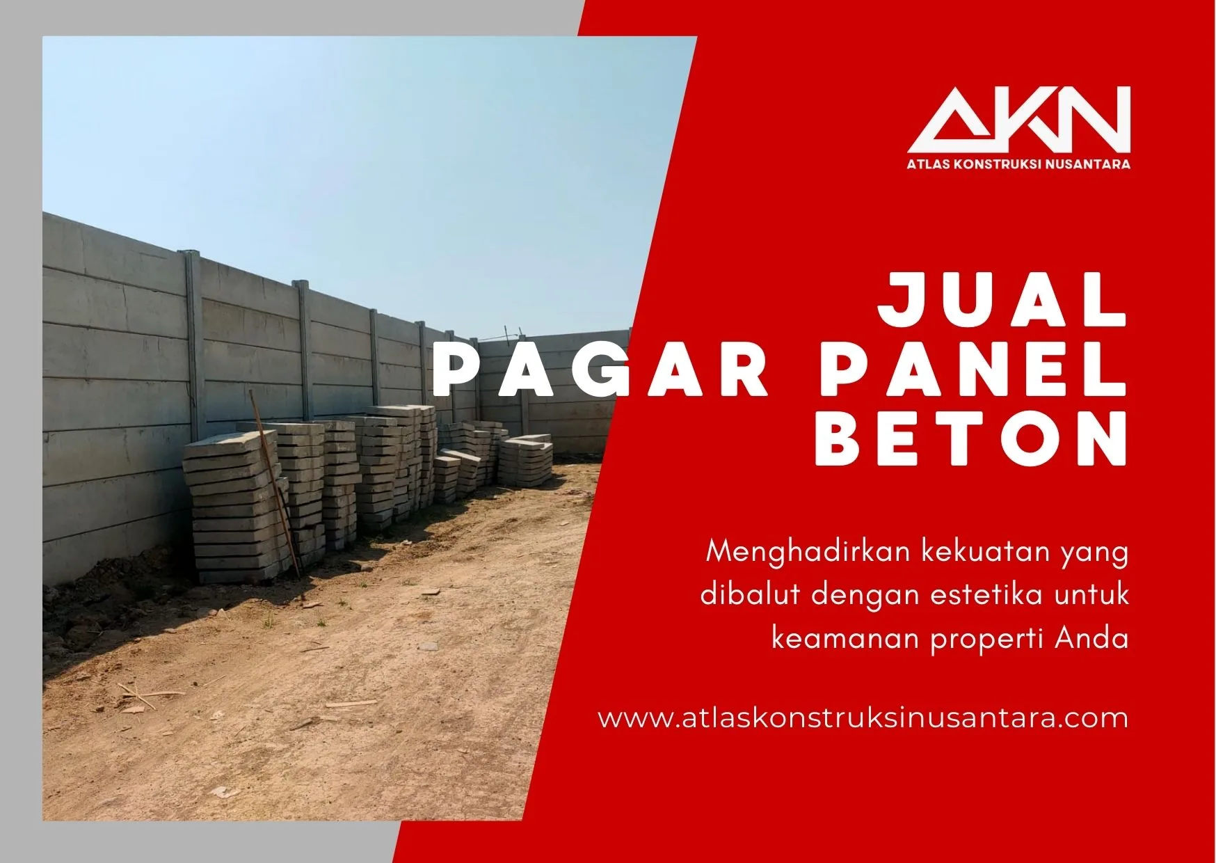 Harga Pagar Panel Beton Terpasang 2026 – Murah Free Kirim